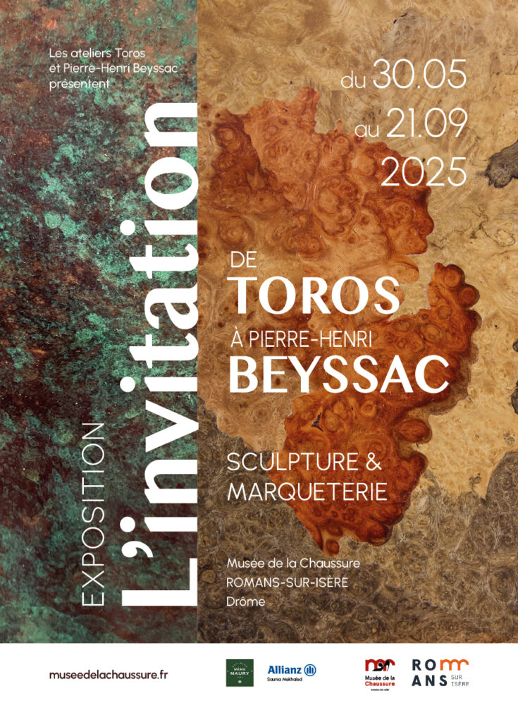 Exposition L'invitation de Toros à Pierre-Henri Beyssac, du 30 mais au 21 septembre 2025, chapelle du musée de la chaussure, Romans-sur-Isère